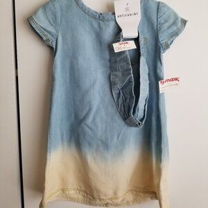 NWT Ombre denim dress and headband set